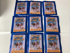 Lot of 9 Baio ALL DOGS GO TO HEAVEN 2 Collectible Stickers packs.