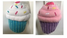 Peluche Cupcake Cumpleaños para Perro Mascota Rosa o Azul Fiesta Divertido Dos Chirridos