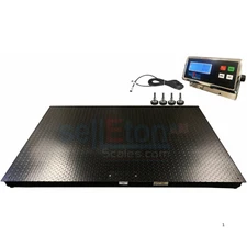 SL-700-4x5-NN 48" x 60" industrial warehouse floor scale with Printer 30000 lbs