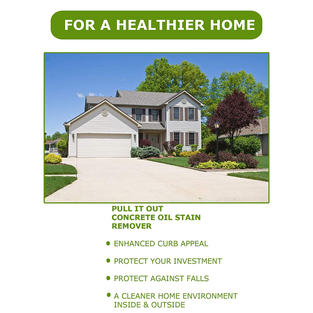 Chomp Pull It Out Oil/Stain Remover for Concrete Grease Remover for Garage Floor eBay