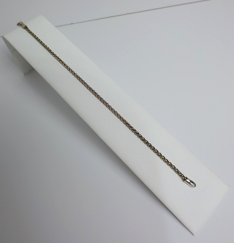 925 Silver Rope Style Bracelet Second Hand Sterling Silver Free Velvet Pouch - Picture 8 of 13