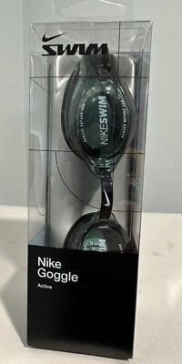 Nike Swim Hydroblast Swim Goggles Unisex Black With Turquoise Lenses One Size