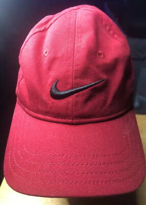 Nike Just Do It Toddler Hat  Red Embroidered Adjustable Hat/ Cap