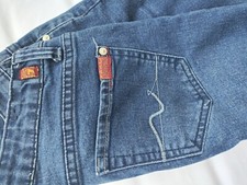 7 For All Mankind Girls Jeans Slimmy 16 Reg Junior Mid Rise 28x28 Distressed