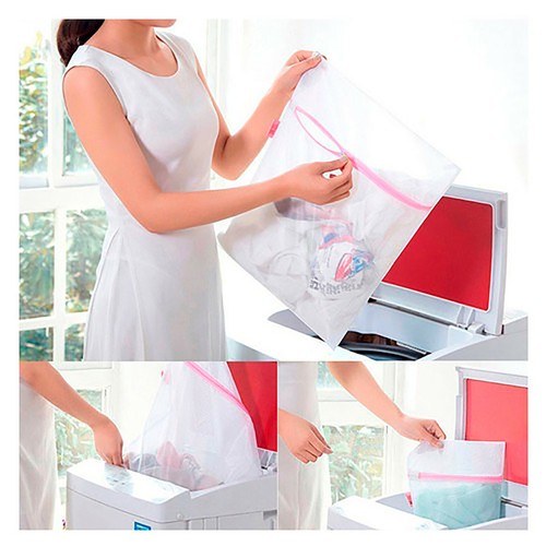 MALLA LAVADORA ROPA 40x50 cm INTERIOR LENCERIA CORTINA | eBay