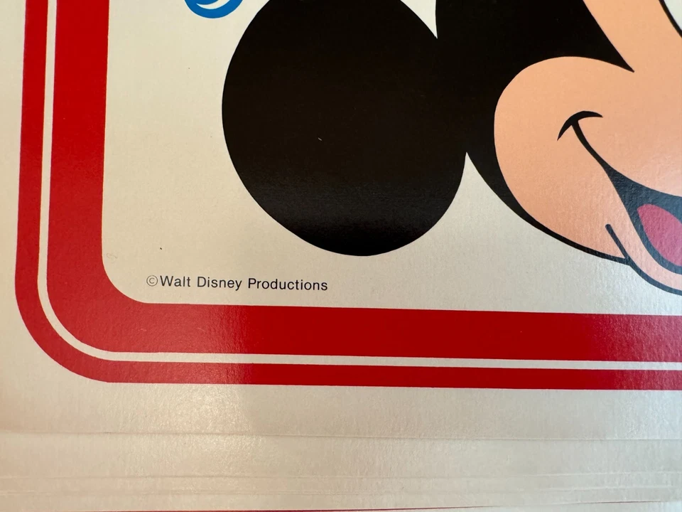 Pacote completo Vintage Mickey Mouse NOVO Adesivo Disney 8 x 12 toca-discos LOTE WDP - Imagem 2 de 4