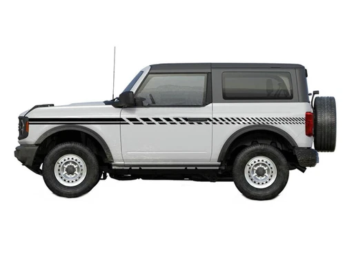 2 PCS Side Door Stripe Car Sticker For All Models Graphic Vinyl Waistline Decal - Bild 3 von 4