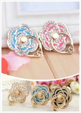Universal 360 Rotating Finger Ring Stand Holder For Cell Phone - CRYSTAL ROSES