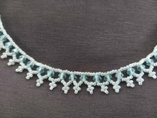 New Beaded Victorian choker -  Lt. green and hand made in the USA
