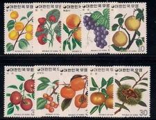 Korea 1974 Sc #893-902 Fruits MNH (8837-5)