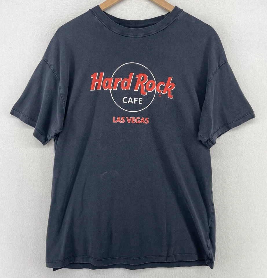 HARD ROCK CAFE Shirt Men S LAS VEGAS Hot Rod Car Short Sleeve Cotton Black - Image 2 of 4