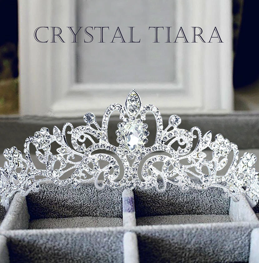 Wedding crown discount with veil