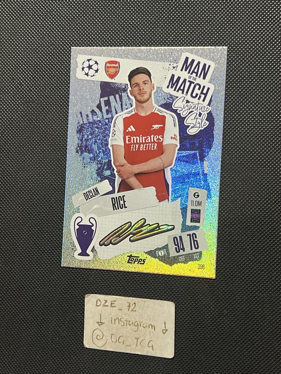 21-22 炙り Topps Declan Rice ライス 直筆サイン 150シリ