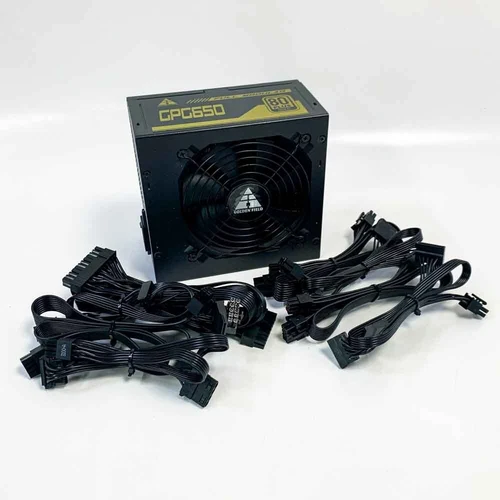 GOLDEN FIELD PC Netzteil, 80+ Gold 650W ATX-Netzteil, Vollständig Modulares Für