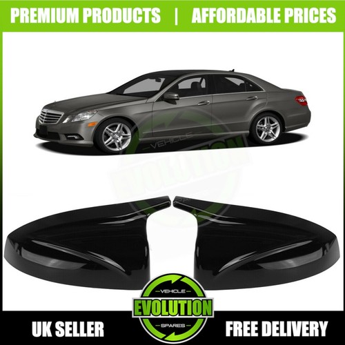 MERCEDES E CLASS 2009-2016 W212 PIANO Black Wing Mirror Caps Covers M Style - 第 1/4 張圖片