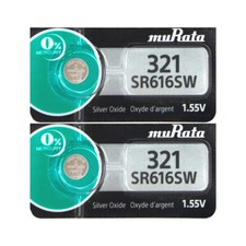 Murata 321 Watch Battery x 2 - Replaces Sony