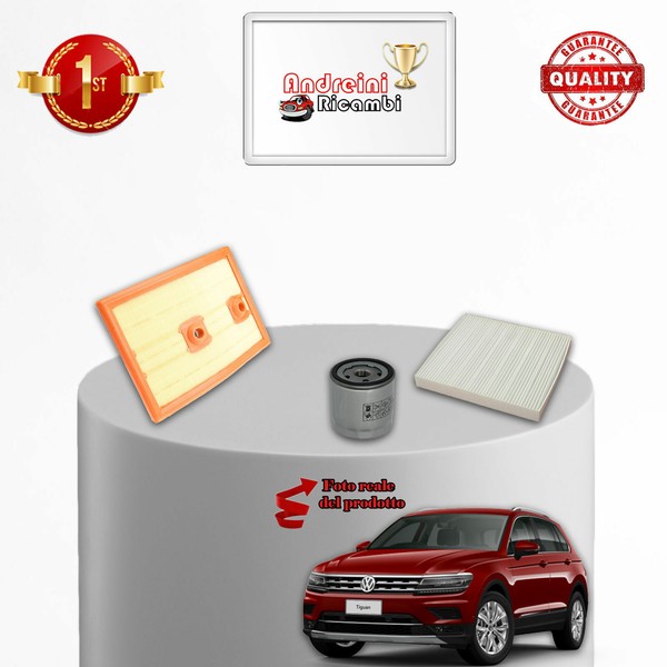 Set Service 3 Filter Vw Tiguan Ii 1.4 Tsi 92KW 125CV Von 2016->-image
