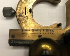 Instrument scientifique : platine mobile microscope Krauss Bausch Lomb XIX