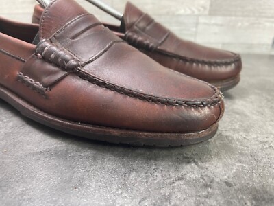 Allen Edmonds Penny Loafers Men 9.5C Rockland Shoes Brown  display picture 1