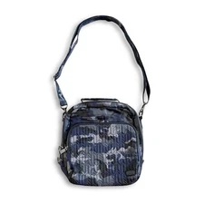 Lug Ranger Crossbody Shoulder Bag - Midnight Camo Navy Blue Gray Quilted Travel