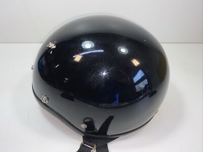Vintage Black Marushin Motorcycle Helmet MZ-H Made In 1987 No Size Found