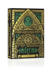 Inferno Emerald Blaze Playing Cards by Riffle Shuffle - 2000 Only! - New sealed