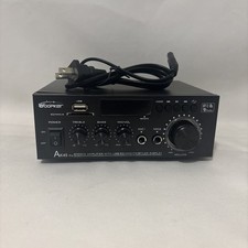 AK45 Pro Stereo Audio Amplifier Receiver with USB/SD/MMC/FM/BT/LED Display