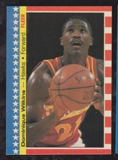 1987 1988 FLEER BASKETBALL STICKER #7 DOMINIQUE WILKINS NMMT *** FREE SHIP ***