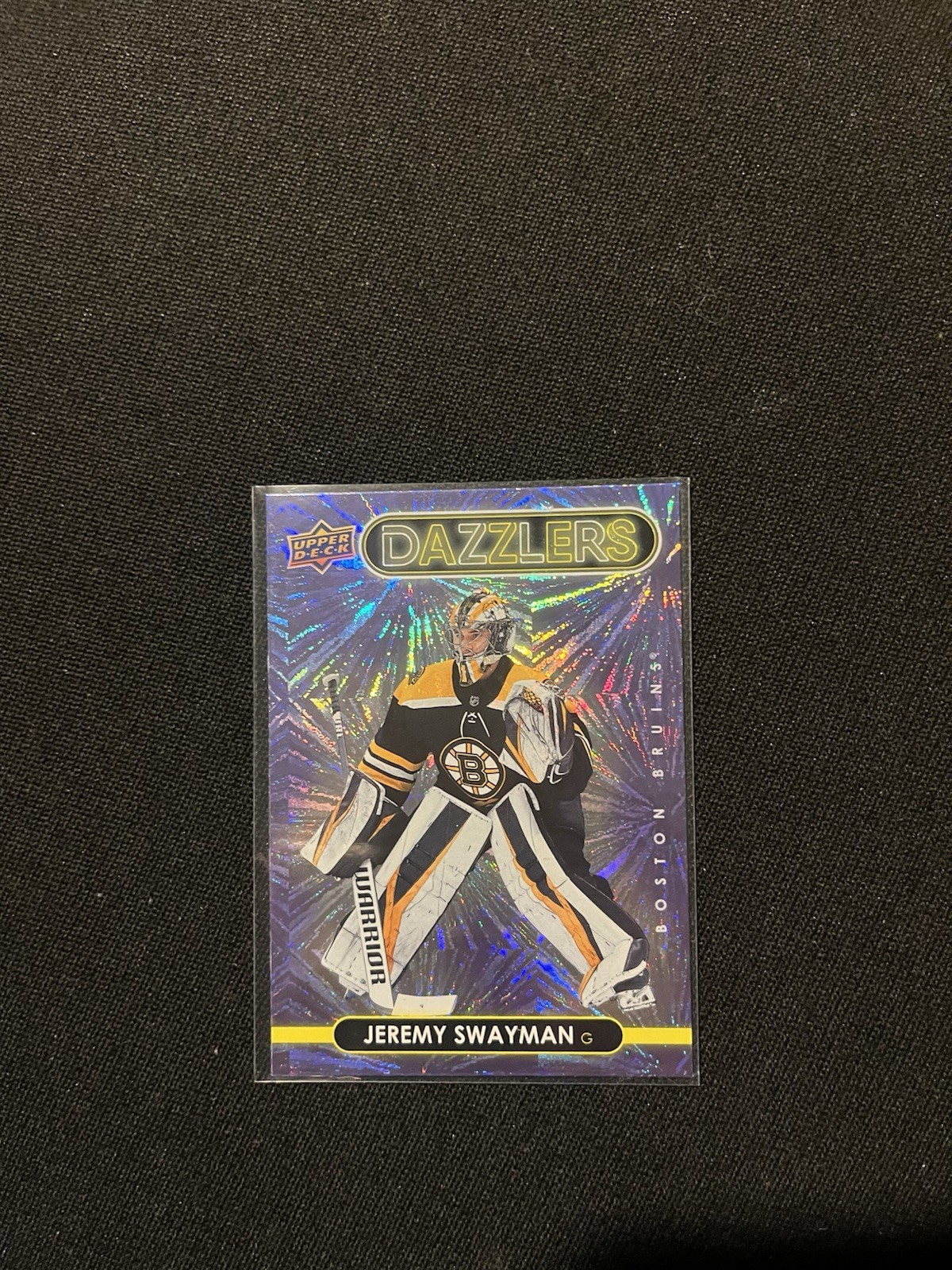 2021-22 Upper Deck Series 1 - Dazzlers Jeremy Swayman #DZ-4 Purple (RC)