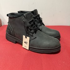 Camel Active Kent Men’s Black Leather Ankle Boots UK 7 BNWT | Fast Dispatch