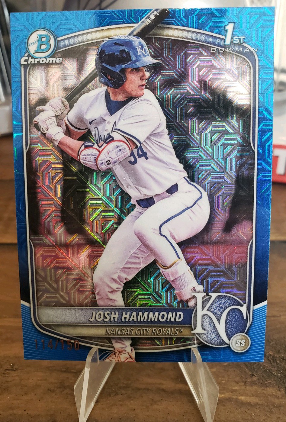 2025 Bowman Draft - Chrome Josh Hammond #BDC-185 Blue Mojo Refractor /150