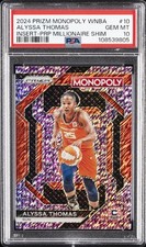 2024 PANINI PRIZM MONOPOLY WNBA INSERT #10 ALYSSA THOMAS 2/50 PSA 10