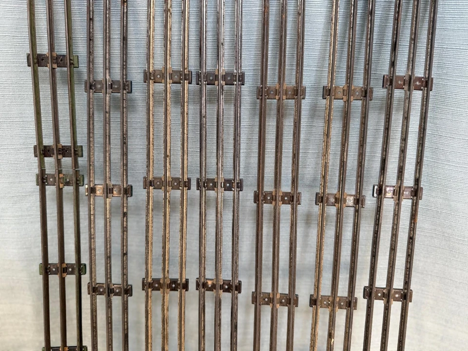 Model Railroad Metal 3 Rail O Gauge Train Track - Lot of 24 Sections - Image 4 of 4