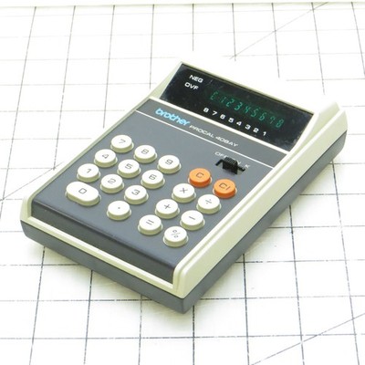 Vintage Brother Procal 408AY Vacuum Fluorescent Display Calculator