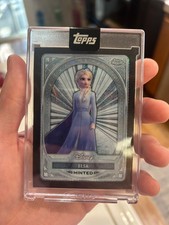 2025 Topps Disney Mint ELSA Frozen Platinum Base BLACK Foil Refractor 1/10 1/1