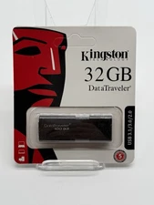 Kingston 32GB DataTraveler 100 G3 USB 3.0 Flash Drive (DT100G3/32GBCR)