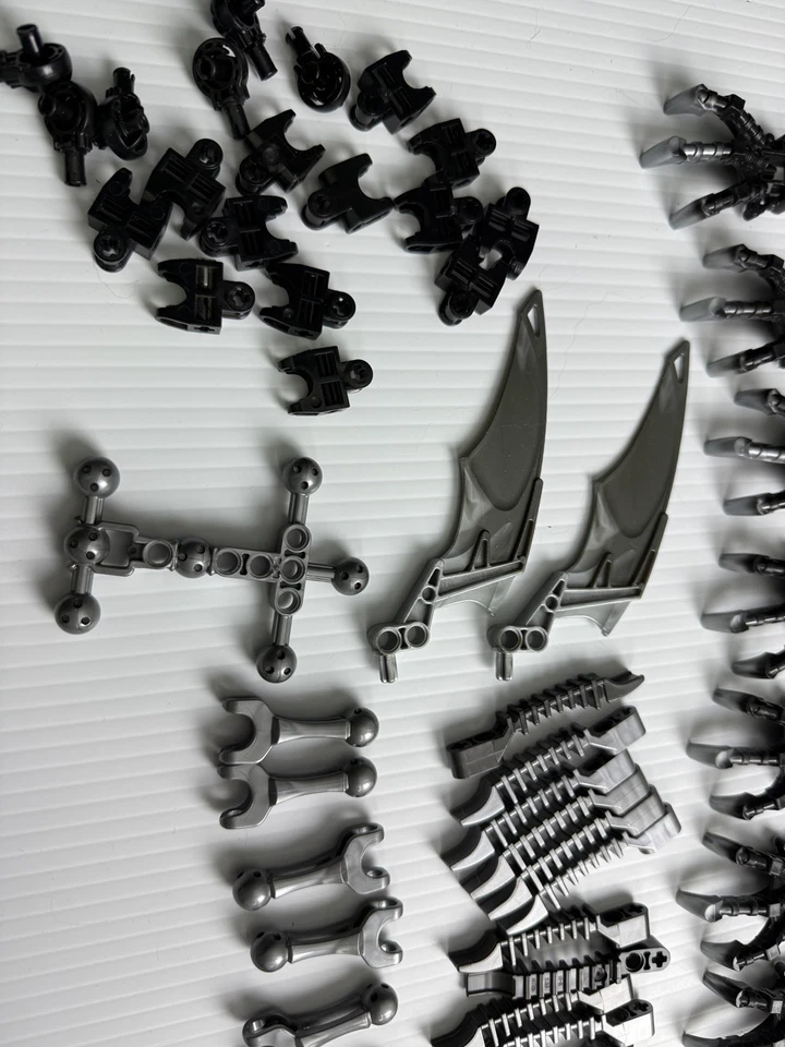 Lego Technic Bionicle Hero Factory rótulas plateadas, enchufes, alas, garras Foto 4 de 4