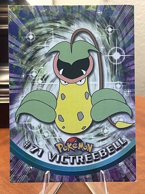 Victreebell #71 Pokemon 1999 Topps TV Series 1 Black Logo-(Name Typo)-MP