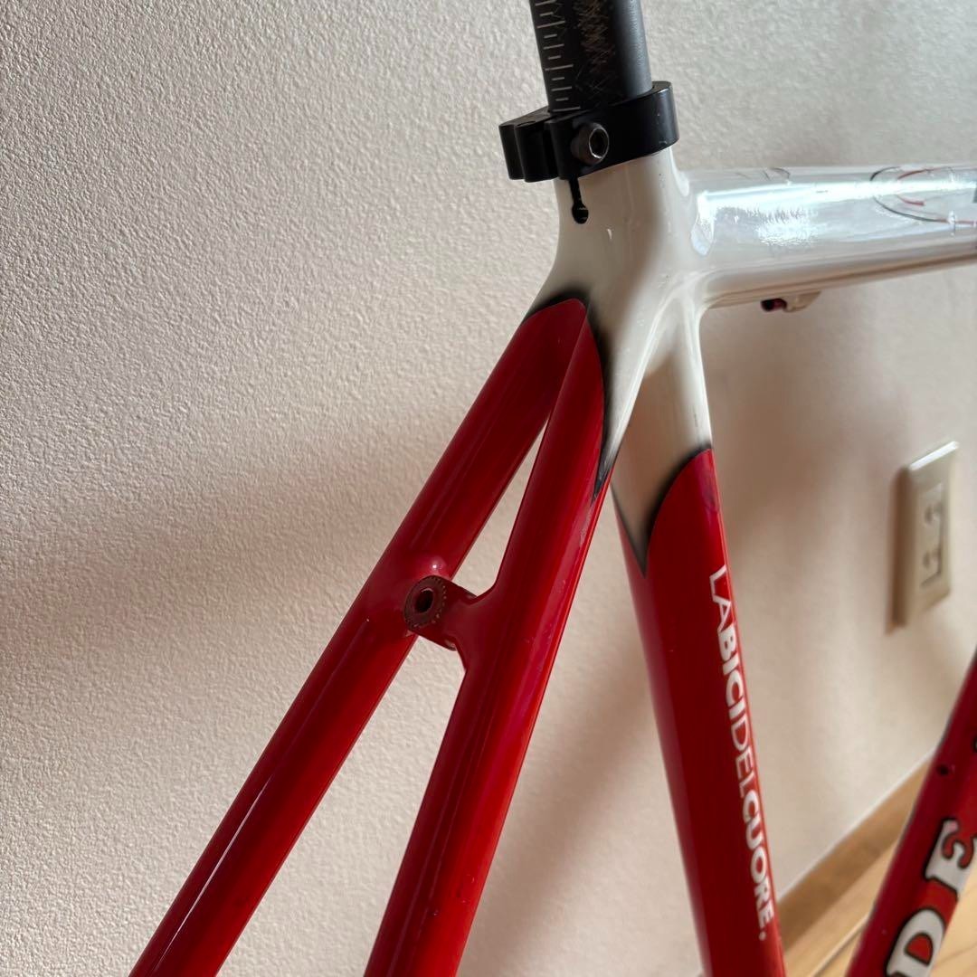 DE ROSA TEAM Frame Set Lightweight Aluminum Road Bike White Red