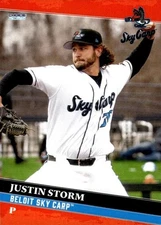 JUSTIN STORM 2025 Choice Beloit Sky Carp #13 Southern Miss Eagles Marlins 🔥