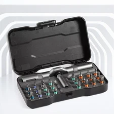 24 in 1 Multifunction Screwdriver Head Set Household Repair Ratchet Wrench US