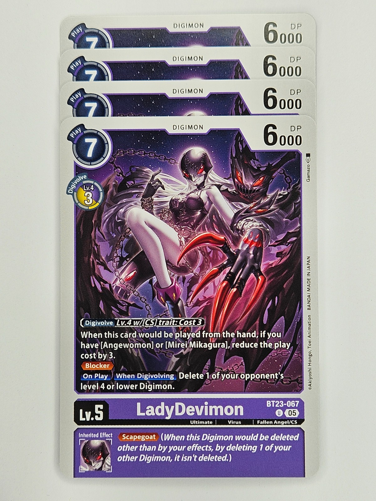 Digimon - 4x BT23-067 LadyDevimon - Poco común