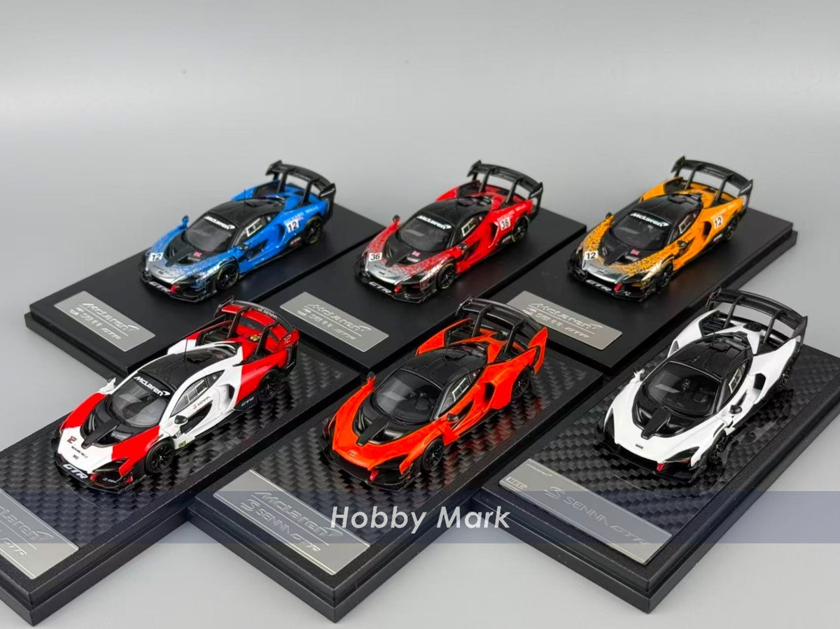 TH 1/64 McLaren Senna GTR限定版(96 97)2台セット LCD models 1/64 Mclaren Senna GTR Ultimate Diecast Super Car Gift