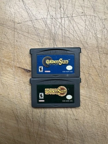 Golden Sun & Lost Ages Nintendo Boy Advance Lot 2 Games Authentic RPG