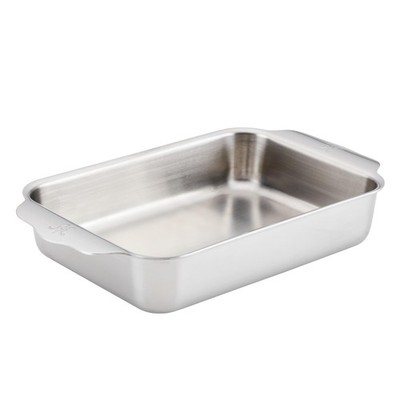 OvenBond Provisions - Tri-Ply Stainless Steel Small Rectangular Baking Pan (7...