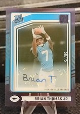 2024 Panini Clearly Donruss - Rated Rookie Brian Thomas Jr. #64 Purple...