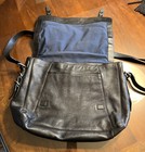Cole Haan Messenger Crossbody LAPTOP Bag Black Leather Shoulder Tote RETIRED — photo 3
