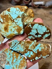 1 Pound Of Nevada #8 Rough Turquoise Slabs! No reserve!