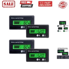 2Pack Golf Cart Battery Capacity Voltage DC 12V 24V 36V 48V 72V Battery Meter...