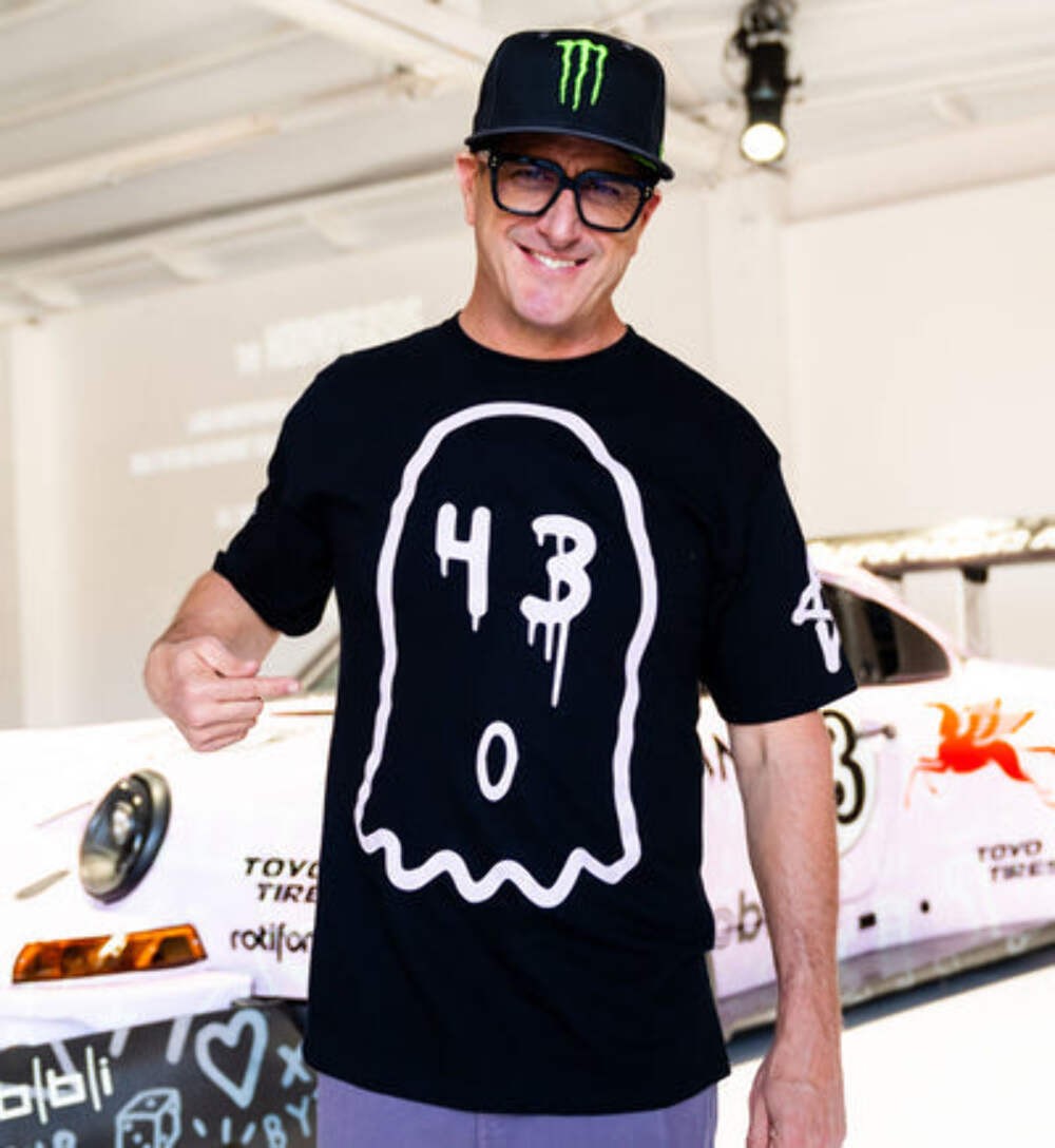 Hoonigan Racing Drift Ken Block KB 43 X TROUBLE BIG GHOST T-shirt